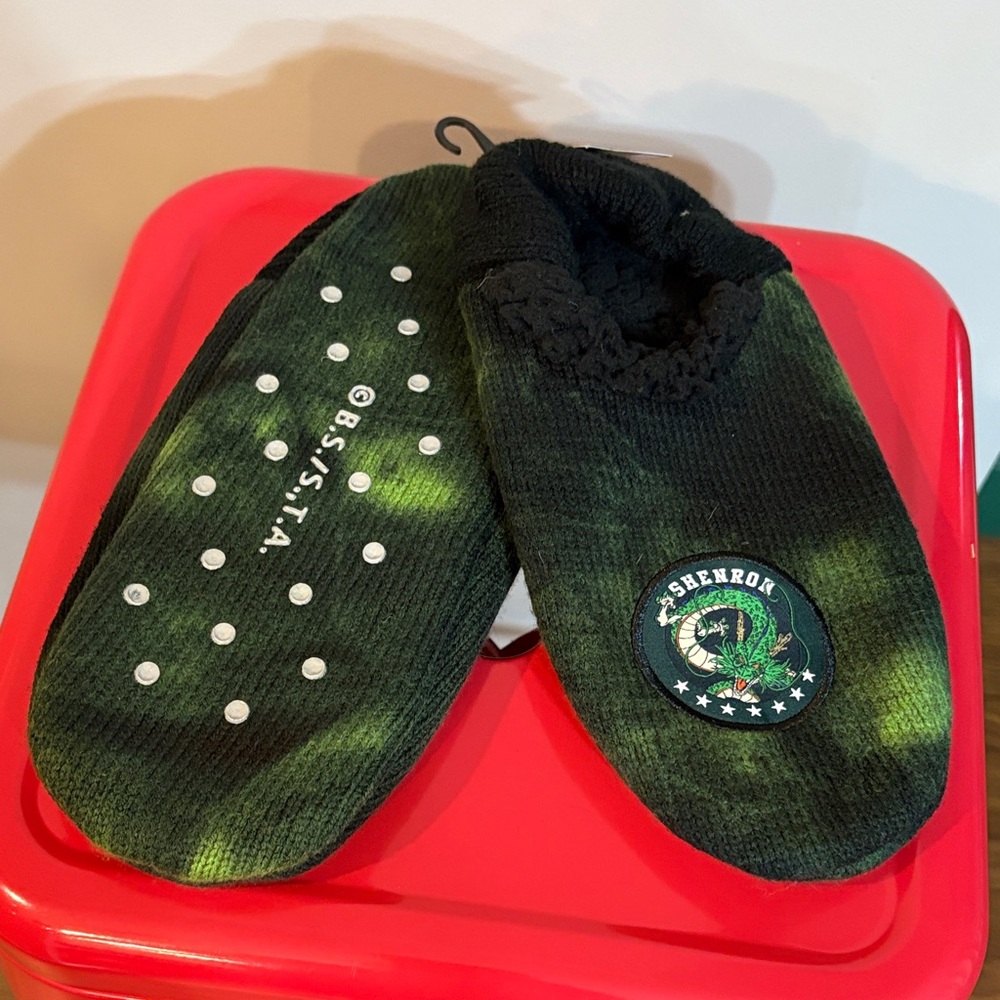 Green Non-Slip Women's Slipper Socks